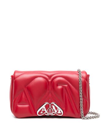 Alexander McQueen Borsa a spalla The Seal piccola - Rosso