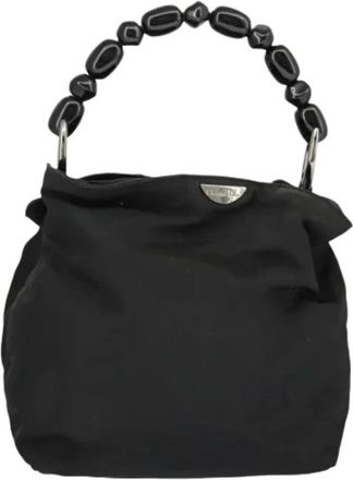 Dior Pre-owned Handbags, female, Black, Size: ONE SIZE Pre-owned Nylon Vintage Hand Bag