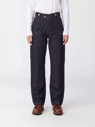 Victoria Beckham Jeans wide leg a vita alta in denim con chiusura decentrata