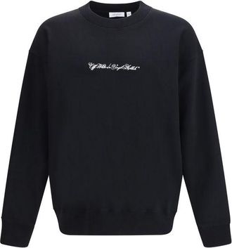Off-white Black Cotton Mens Sweatshirt