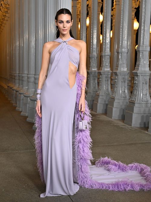 Vittoria Ceretti attends the 2024 LACMA Art+Film Gala at Los Angeles County Museum of Art on November 02, 2024 in Los Angeles, California.