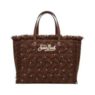 MC2 Saint Barth Borsa Colette in lana intrecciata - - Bags - Donna - Marrone - ONE SIZE