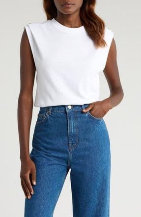 Nation Ltd Marina Cotton Muscle T-Shirt in Optic White at Nordstrom Rack, Size Medium