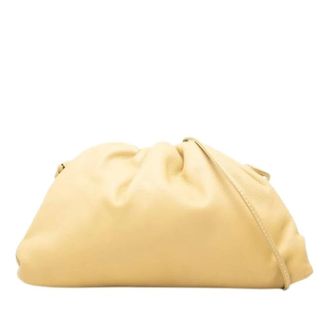 Bottega Veneta Pre-owned Mini Pouch - Dames - Pre-owned - Geel - Maat: ONE Size Leer