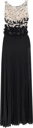 Elisabetta Franchi Carpet Long Dress - Dames - Avondkleed - Zwart - XL - Polyester - Kleedjes