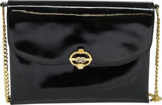 Gucci Black Patent Leather Shoulder Bag (Pre-Owned)
