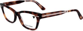 Calvin Klein Womens 52mm Havana Opticals