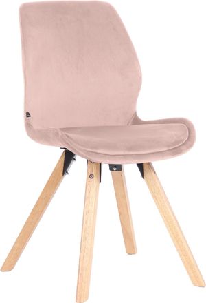 Clp Clp - Silla De Sal&oacute;n Luna Con Asiento Acolchado Rosado Terciopelo