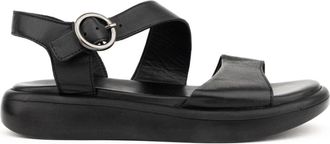 Sergio Moretti Platte Sandalen - Dames - Sandalen - Zwart - 39 EU - Schoenen