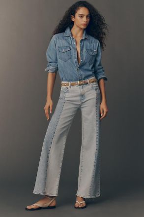 AG - Adriano Goldschmied AG Saige Mid-Rise Wide-Leg Jeans