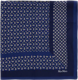 Max Mara printed scarf - women - Silk - One Size - Blue