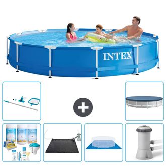 Intex Piscina Con Estructura Redonda - 366x76 Cm - 7-piezas S20427
