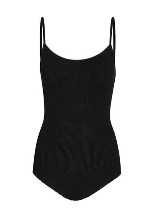 Hunza G Coverage Pamela Crinkle Swimsuit - Black - One Size