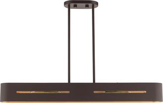 Livex Lighting Ravena Bronze 4 Light Chandelier