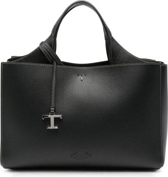 Tod's Tassen, Dames, Zwart, ONE Size, Tijdloze Leren Tote