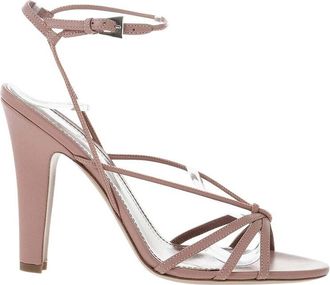 PARIS TEXAS Pink Ankle-Strap Heels