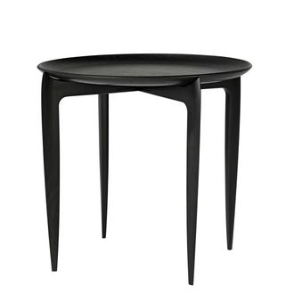Fritz Hansen Tablett Beistelltisch, &Oslash; 45 x H 42 cm, schwarz