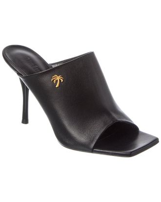 Palm Angels Open Toe Leather Mule
