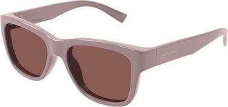 Saint Laurent Vintage Ronde Zonnebril SL 674 - unisex - Zonnebrillen - Roze - 54 MM - Accessoires
