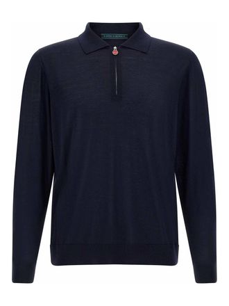Kiton Wool polo shirt 14 microns