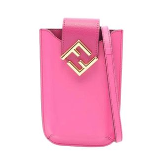 Fendi Pre-owned Cross Body Bags, female, Pink, Size: ONE SIZE Pre-owned Vintage Pouch Shoulder Bag