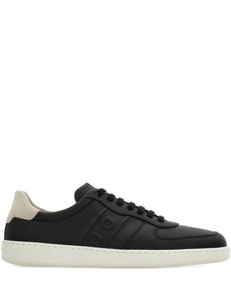 Ferragamo leather trainers - Black