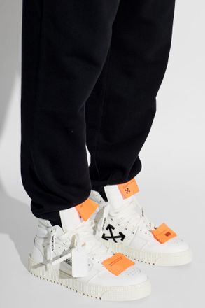 Off-white 3.0 Court High Top Sports Shoes, Mens, White