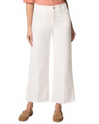 Paige Anessa Welt Utility Ankle Jeans In Tonal Ecru