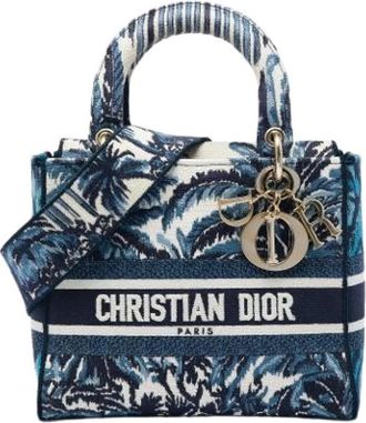 Dior Pre-owned Lady D-Lite - Dames - Vintage Handtas - Blauw - ONE Size - Vintage