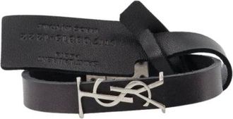 Saint Laurent Bracelets, male, Black, Size: M Cassandre Bracelet
