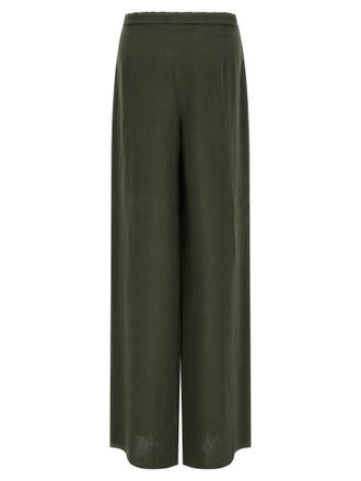 Max Mara Womens Bicolor Linen Casual Pants
