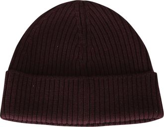 Lacoste Gorro de lana cepillada de punto acanalado - Accessories - Hombre - Rojo - ONE SIZE