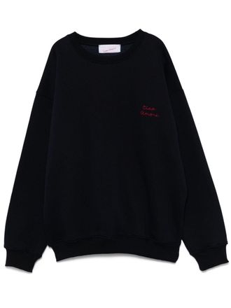 Giada Benincasa Sweater met geborduurde tekst - Blauw