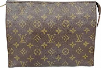 Louis Vuitton Pre-owned Clutches, female, Brown, Size: ONE SIZE Pre-owned Printed Pouch