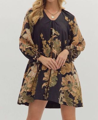 Entro Ophelia Mini Dress In Black
