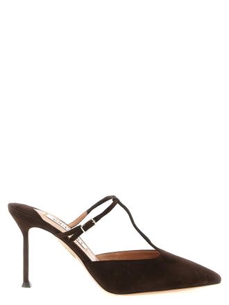 Aquazzura Brown Goatskin High Heel Womens Pumps
