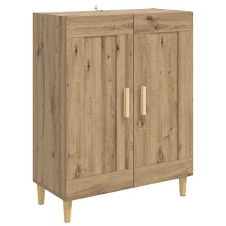 vidaXL Aparador Roble Artisan 69,5 X 34 X 90 Cm Madera De Ingenier&iacute;a Vidaxl