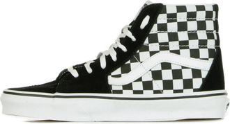 Vans Hoge Top Checkerboard Sneakers - Heren - Sneakers - Zwart - 40 EU - Schoenen