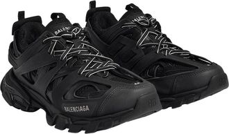 Balenciaga Womens Track Sneaker Black Plastic