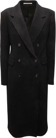 Tagliatore Jassen, Dames, Zwart, M, Wol, C-Meryl Double-Breasted Jas