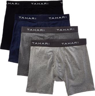 Elie Tahari 4Pk Classic Fit Stretch Boxer Brief