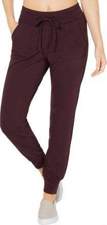 32 Degrees Womens Fleece Joggers In Heather Eggplant