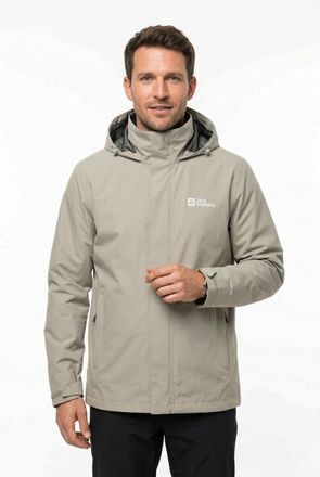 Jack Wolfskin Funktionsjacke JACK WOLFSKIN TRAILTIME 2L JKT M, Herren, Gr. XXL, linen, Obermaterial: 100% Polyester, Jacken Funktionsjacke, Wasserabweisend, windabw