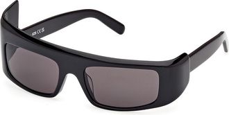 GCDS GD0043 01A Mens Sunglasses Black Size 53