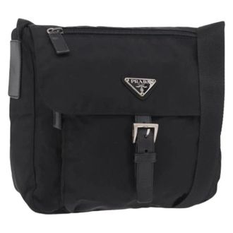 Prada Pre-owned Nylon prada-bags - Dames - Pre-owned - Zwart - Maat: ONE Size Nylon