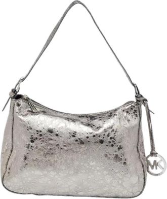 Michael Kors Tweedehands leren schoudertassen - Dames - Vintage Schoudertas - Grijs - ONE Size - Vintage