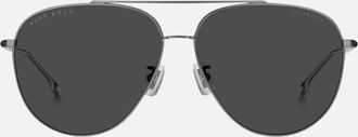 HUGO BOSS Mens Hugo Boss Dark Silver Sunglasses - Size: ONE size