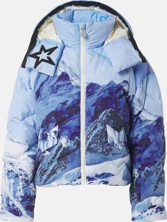 Perfect Moment Mountain printed down jacket