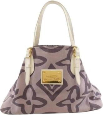 Louis Vuitton Pre-owned Handbags, female, Purple, Size: ONE SIZE Pre-owned Vintage Canvas Handbag