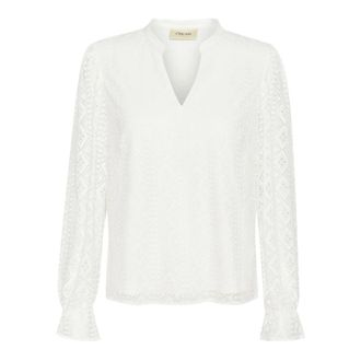 Cream Elegante Blusa in Pizzo Bianco Neve - - Blouses & Shirts - Donna - Bianco - M